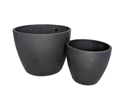 Black and TerraCotta Eco Pots