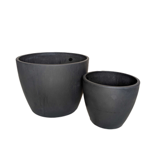 Black and TerraCotta Eco Pots
