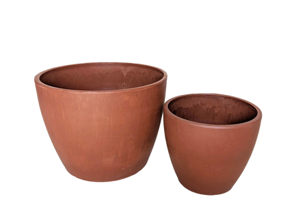 Black and TerraCotta Eco Pots